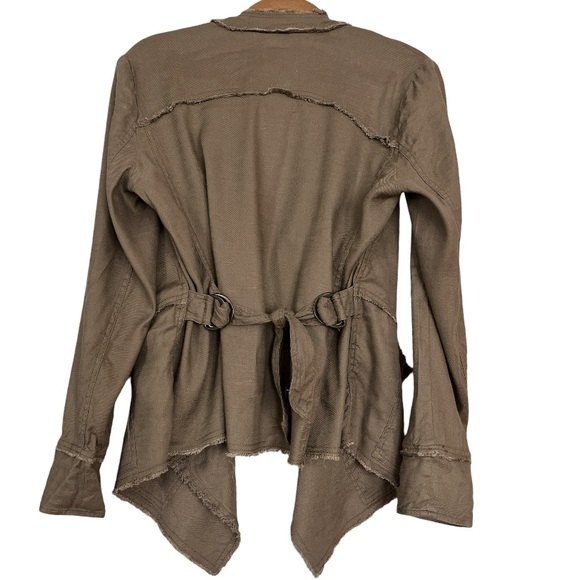 Free People Raw Femme Linen Jacket, Size S - Picture 6 of 9